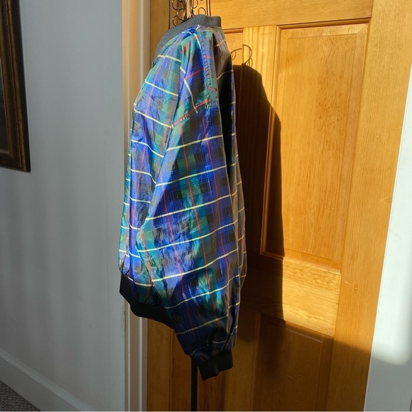 Lady Divots Tartan Plaid V-neck Golf Pullover Windbreaker Size Large - Picture 6 of 12